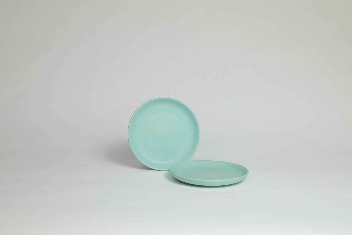Turquoise ceramic plate (xtra large)